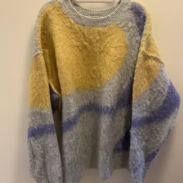 LOWRYS FARM 뉴앙스 가라 니트 푸르 오버 롱 기장