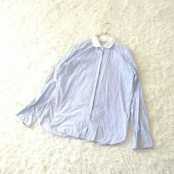 무인양품 클레릭 긴팔 셔츠 L 라이트 블루