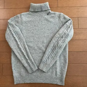 마드모아젤 논논 터틀넥 스웨터 그레이