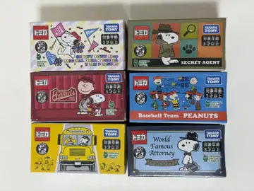 [ 스누피 토미카 미개봉 ] 6대 세트