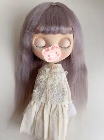 [ 당일 발송 ] purple04 모헤어 가발 Blythe