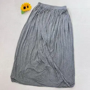 C'MORE [ S ] 여성용 롱 스커트 랩풍 허리밴딩 포켓