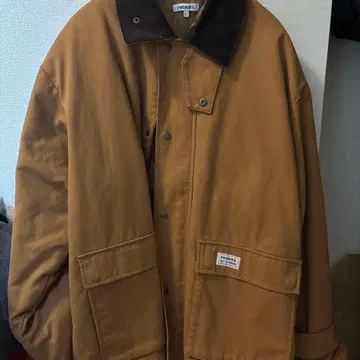 브라운 코튼 자켓 코듀로이 옷깃