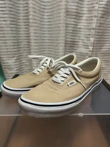 VANS 베이지 캔버스 스니커즈 27cm