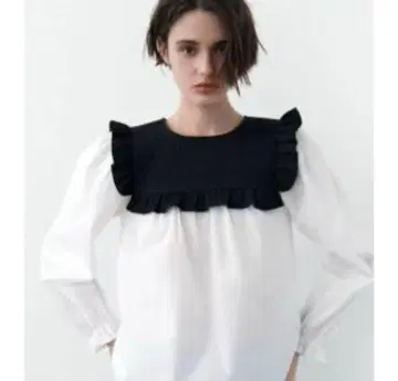 ZARA 도킹 포플린 블라우스