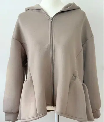 미사용 coca 코카 베이지 후드 부착 종이상자 니트 후드티 L