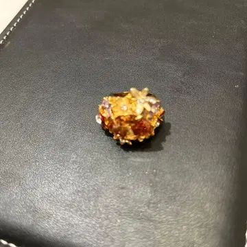 꽃 모티브 멀티 컬러 반지