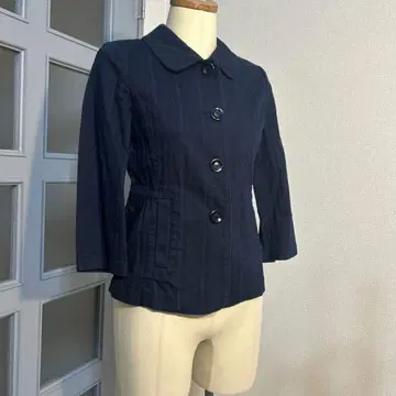 LAURA ASHLEY 네이비 테일러드 자켓 사이즈 7