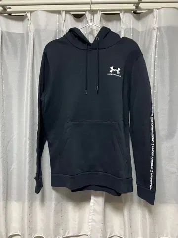 언더아머 후드 맨투맨 블랙 M