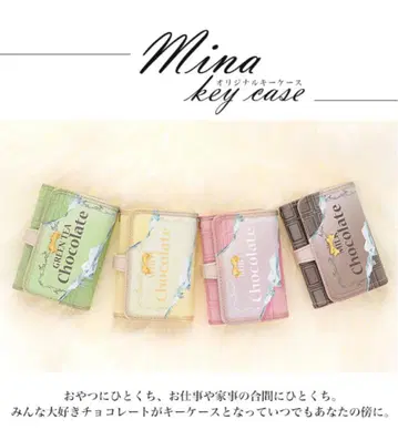 키케이스 6연 키링 카드 포켓 초콜릿 key-011