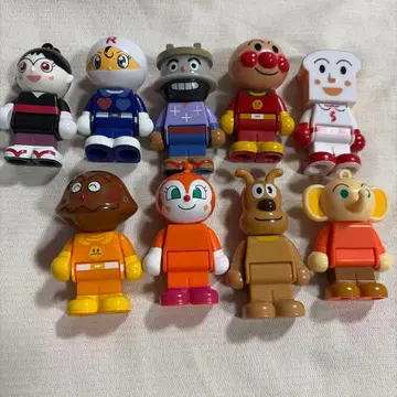 호빵맨 블록 라보 스윙 인형 피규어 9체 세트 [새상품급]