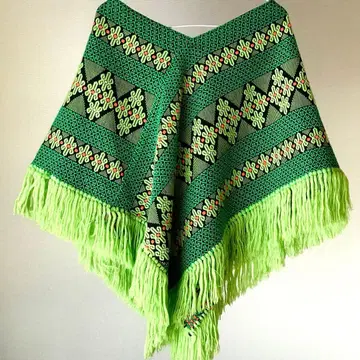 레트로 케이프 털실뜨기 쇼와