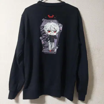 니지산지 쿠츠하 트레이닝복 맨투맨 블랙