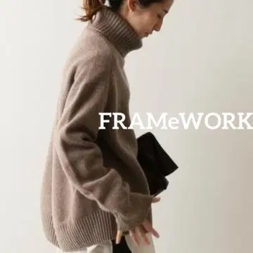 프레임워크 터틀 롱 풀오버 울 캐시미어 니트