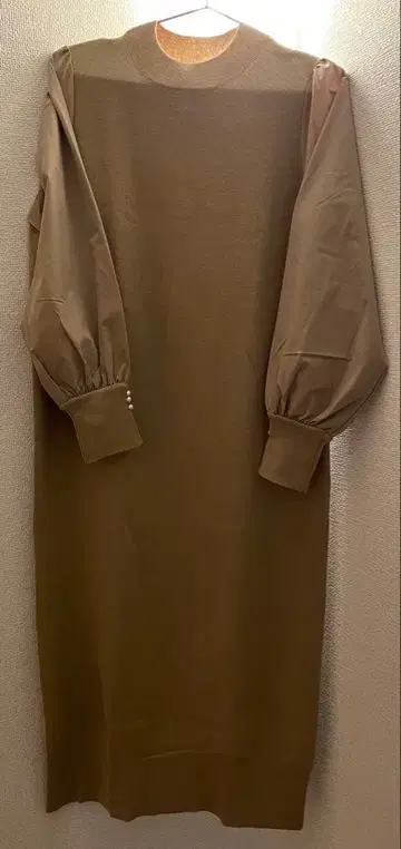 MICHAEL KLEIN 브라운 롱 원피스 38