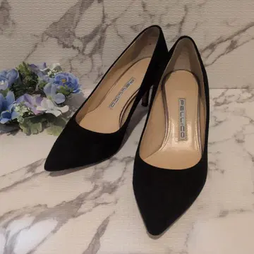 [ 새상품급 ] PELLICO 펠리코 스웨이드 가을/겨울 스틸레토 블랙