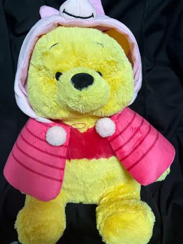 디즈니 푸우 피글렛 변신 판초 봉제 인형