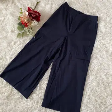 [ art pepper ] 네이비 와이드 팬츠 허리밴딩(7) 루즈핏