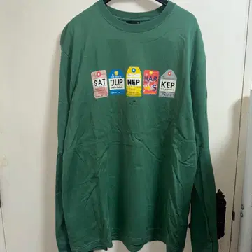 폴 스미스 그린 긴팔 티셔츠 XXL