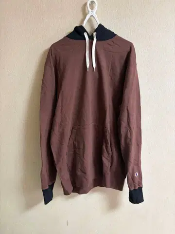 Champion 후드 부착 후드티 X-LARGE 브라운/블랙