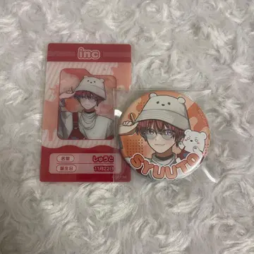 잉크 슈트 클리어 카드 캔뱃지 등신 업 비쥬