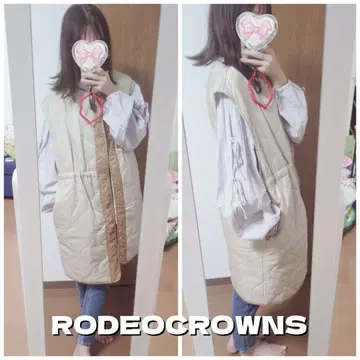 RODEOCROWNS 퀼팅 롱 베스트