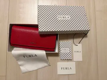 [ 새상품 ] FURLA 가죽 장지갑 비비드 핑크