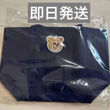 러브러리 바이 페이퍼 올드 테디 와펜 토트백 네이비