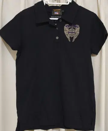 VANSON 피케 셔츠 독수리 자수 남성용 사이즈 3