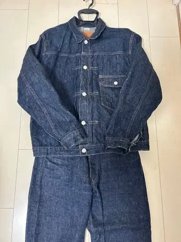 웨어하우스 데님 셋업 T백