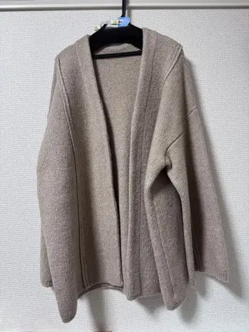 select moca 베이지 노카라 가디건 코트