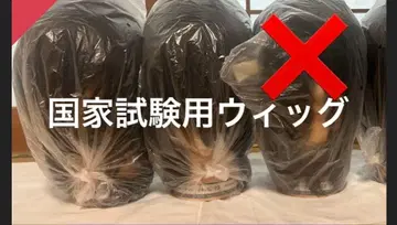 국가시험용 컷 가발 2개 세트