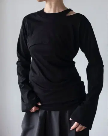 villd / layered tops 블랙