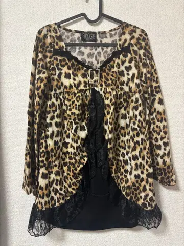 레오파드 무늬 튜닉