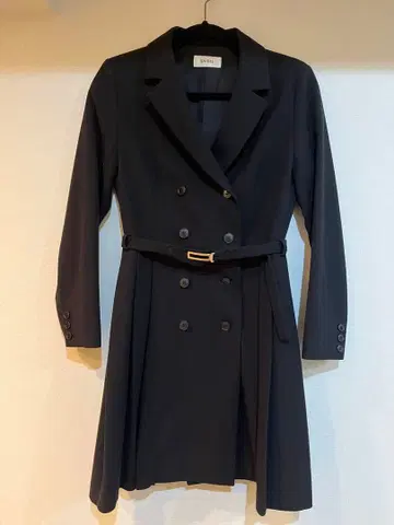 SNIDEL 블랙 더블 브레스트 원피스