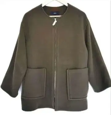 클리닝 완료 SHIPS 숏코트 올리브 그린 M 38 사이즈