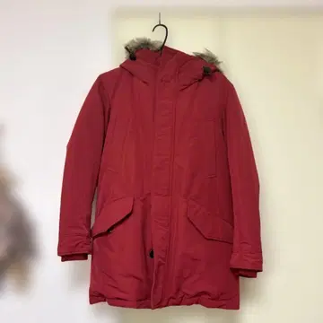 다운 코트 M 사이즈 유니클로 후드 부착