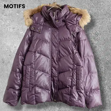MOTIFS 다운 자켓 블루종 아우터 보라색 M 여성용 방한복