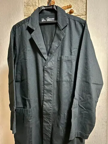 무인양품 블랙 롱 코트 남성용 S~M 사이즈