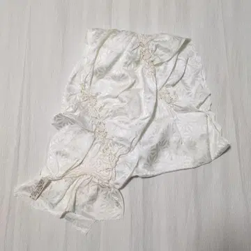 예복용 오비 장식 천 화이트 미사용 오비 장식 천 시보리