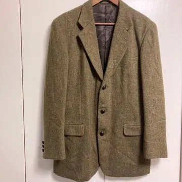 HEMISPHERES 테일러드 자켓 브라운 울 90s