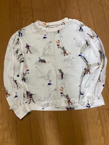 새상품급,빔즈 보이,요트 패턴 셔츠