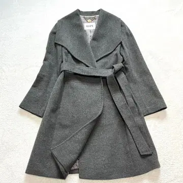 로페 롱 코트 울 캐시미어 그레이 사이즈 38