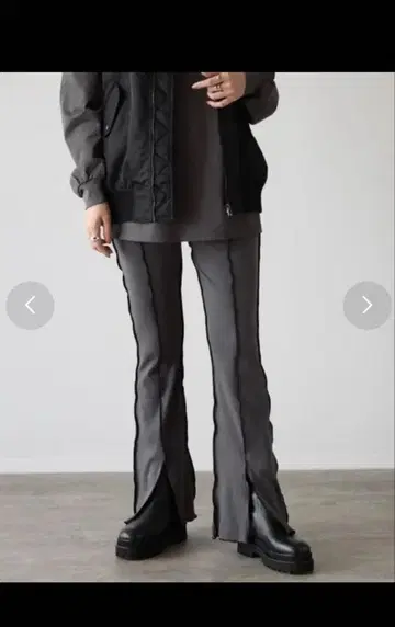 멜로우 디자인 리브 니트 팬츠