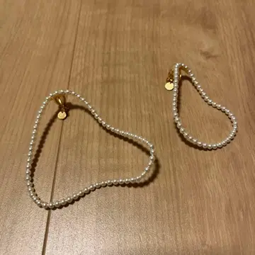 가격 인하 미사용 새상품 Akari pliez-A- 펄 이어링