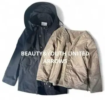 BEAUTY&YOUTH 보아 라이너 후드티 블랙