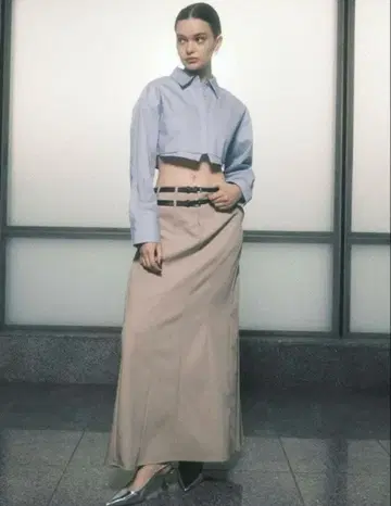 melt the lady back pleats w belt skirt