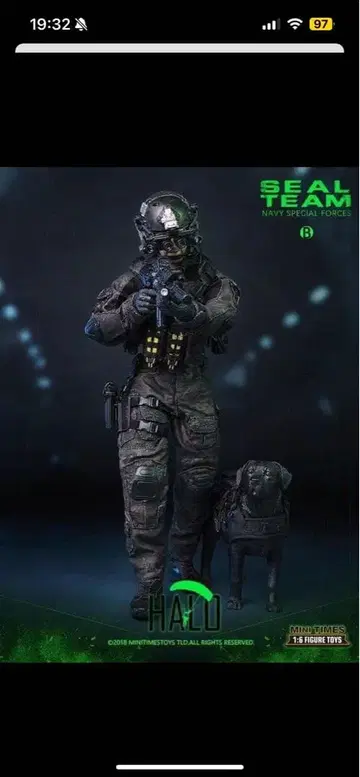 1/6 밀리터리 피규어 군용견만