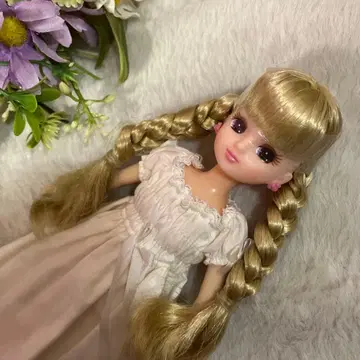 리카짱 인형 본체 트윈 테일 금발 땋은 머리