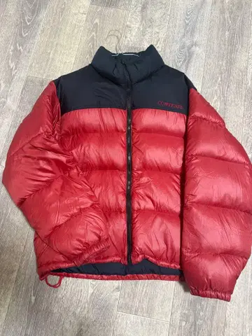 CONVERSE 다운 자켓 M 사이즈 레드/블랙